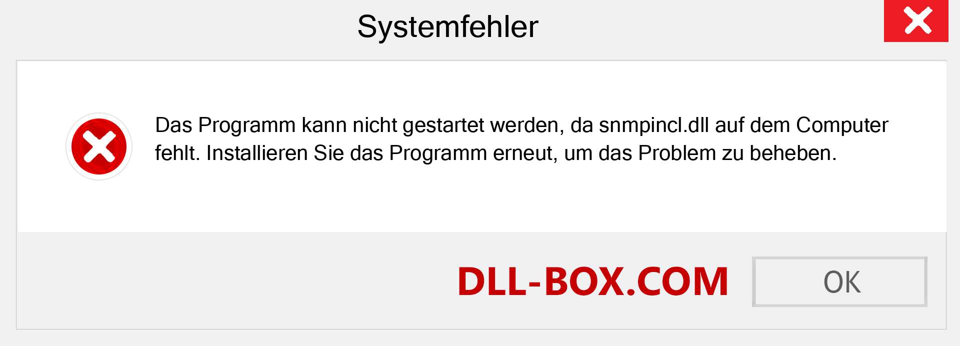 snmpincl.dll-Datei fehlt?. Download für Windows 7, 8, 10 - Fix snmpincl dll Missing Error unter Windows, Fotos, Bildern